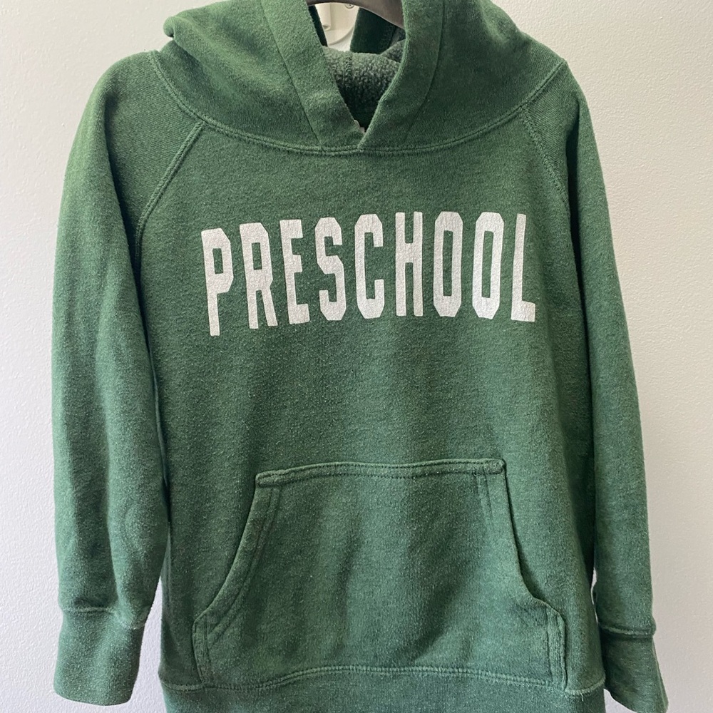 Green Preschool Kids Hoodie- SUPER SOFT